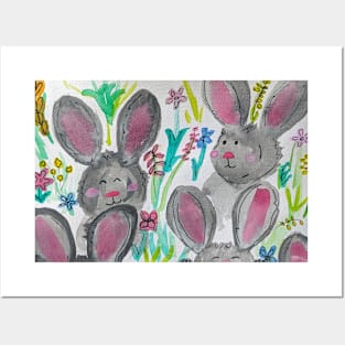 bunnies Posters and Art